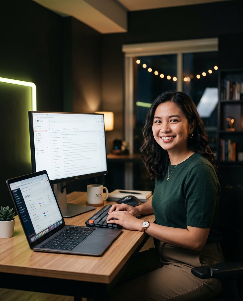 Fifth Desk remote support specialist working at a desk